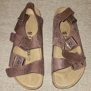 Birkenstock Brown Leather Sandals